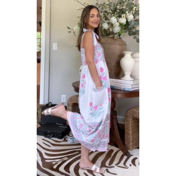 Juliet Dunn Tuckernuck Orchid Poppy Tie Shoulder Dress size 4 - US 10 - Picture 7 of 8